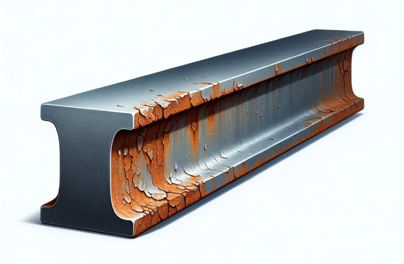 Iron Beam Showing Signs of Corrosion